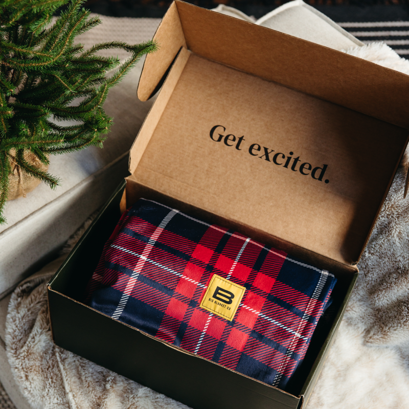 Navy Red Tartan