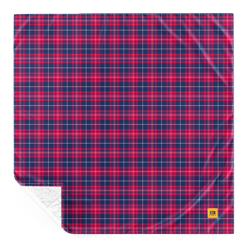 Navy Red Tartan