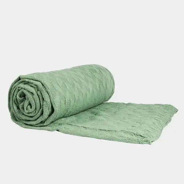 Big Blanket Factory Sale: Classic Knitted™ Blanket — Chunky knit in Sage