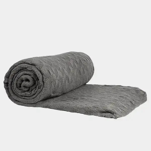 Big Blanket Factory Sale: Classic Knitted™ Blanket — Chunky knit in Slate