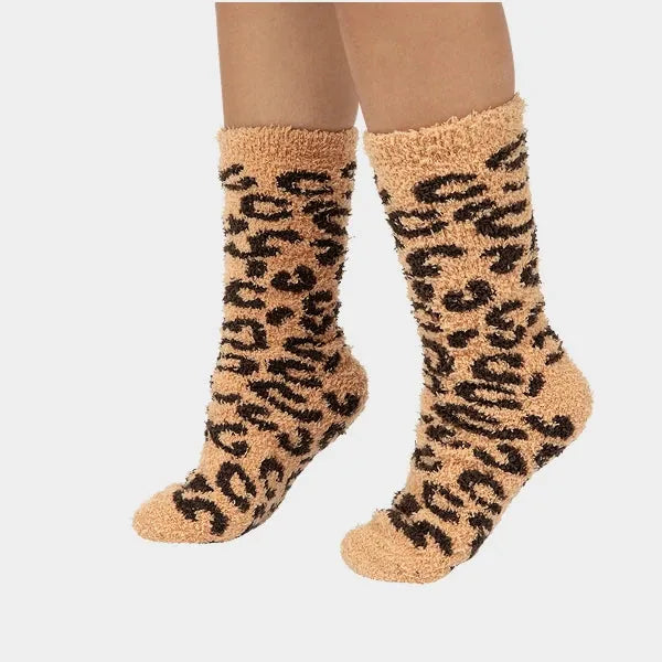 Big Blanket Cozy Toes™ Socks — Knit in Classic Leopard