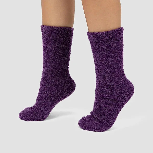 Big Blanket Cozy Toes™ Socks — Knit in Deep Purple