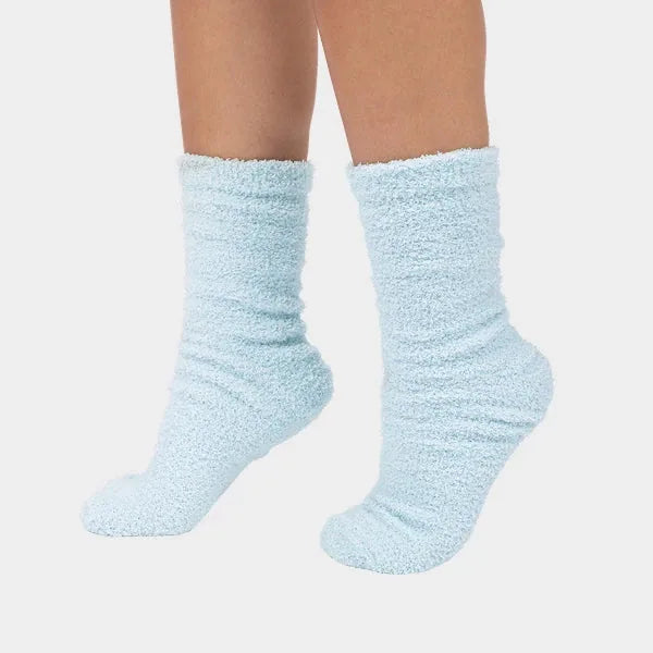 Big Blanket Cozy Toes™ Socks — Knit in Sky Blue