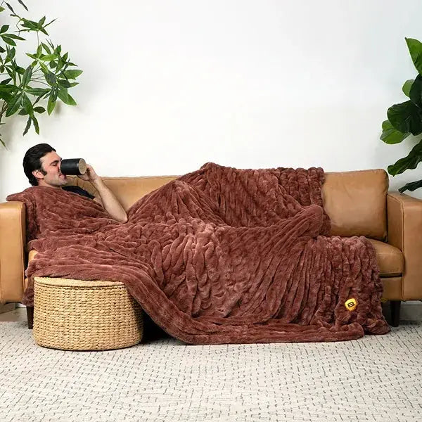 Big Blanket Cloud Luxe™ Blanket — Mocha 6' x 6'