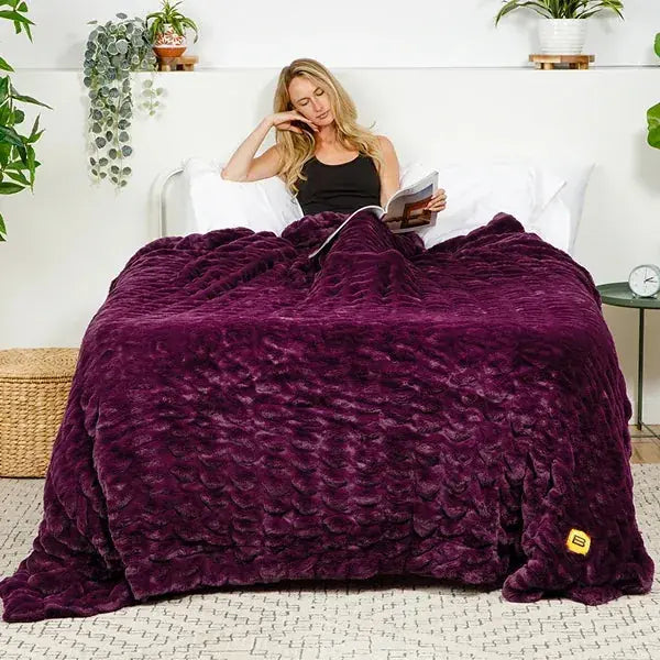 Big Blanket Cloud Luxe™ Blanket — Plum 6' x 6'