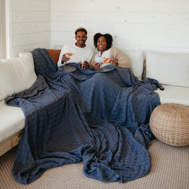Classic Knitted Blanket Big Blanket o