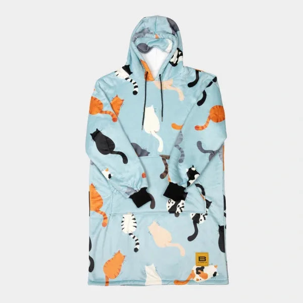 Big Blanket Hideout Hoodie™ — Sherpa-lined fleece in Cats