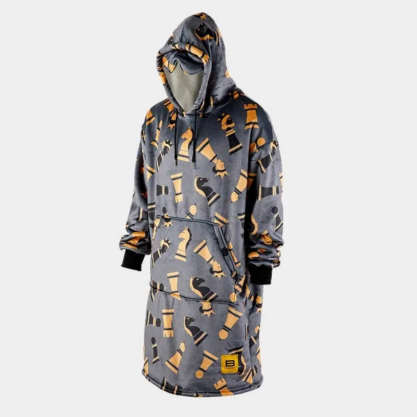 Big Blanket Hideout Hoodie™ — Sherpa-lined fleece in Chess