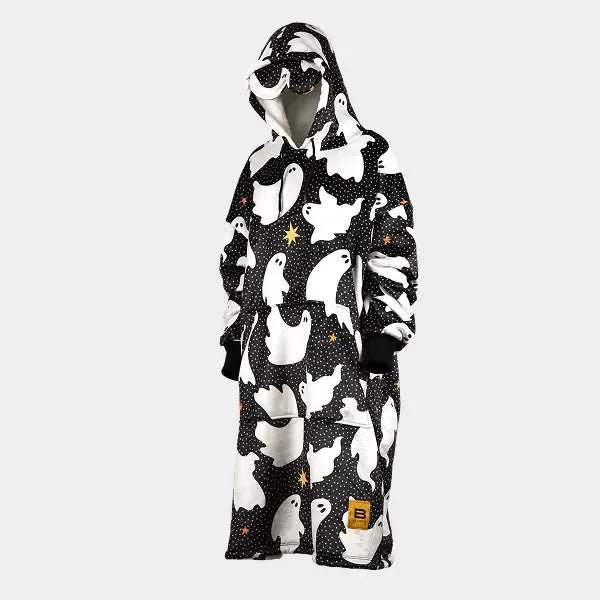 Big Blanket Hideout Hoodie™ — Sherpa-lined fleece in Friendly Ghosts