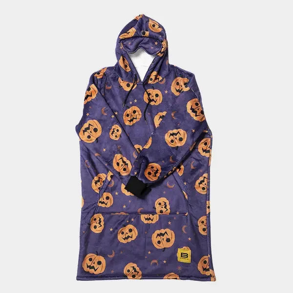 Big Blanket Hideout Hoodie™ — Sherpa-lined fleece in Jack O' Lanterns