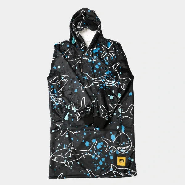 Big Blanket Hideout Hoodie™ — Sherpa-lined fleece in Sharks