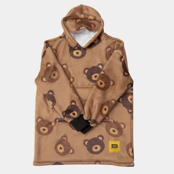 Big Blanket Hideout Hoodie™ Kids — Sherpa-lined fleece in Bears