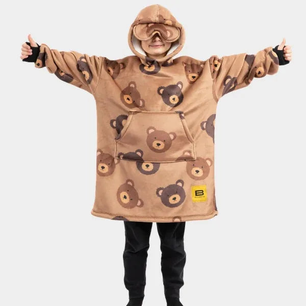 Big Blanket Hideout Hoodie™ Kids — Sherpa-lined fleece
