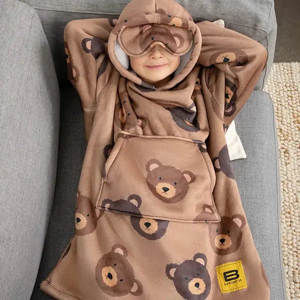 Big Blanket Hideout Hoodie™ Kids — Sherpa-lined fleece