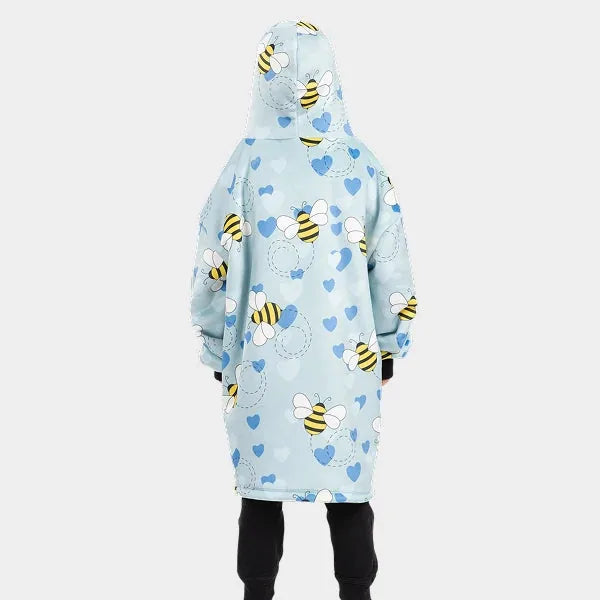 Big Blanket Hideout Hoodie™ Kids — Sherpa-lined fleece