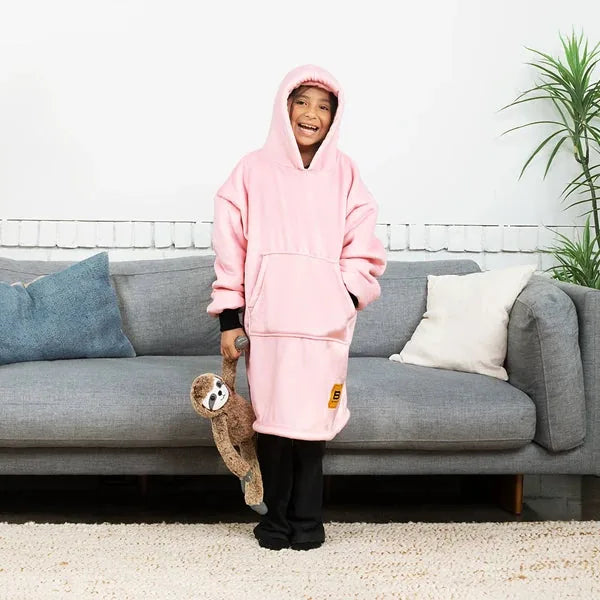 Big Blanket Hideout Hoodie™ Kids — Bubblegum