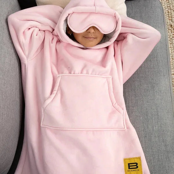 Big Blanket Hideout Hoodie™ Kids — Bubblegum