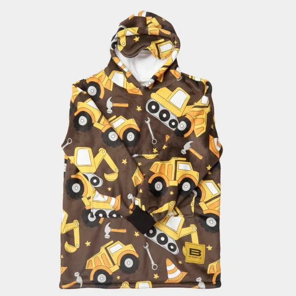 Big Blanket Hideout Hoodie™ Kids — Construction Zone