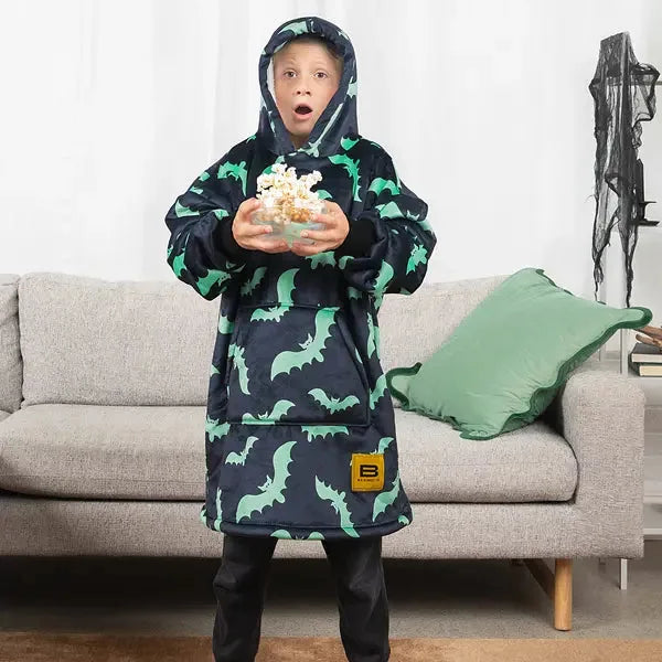 Big Blanket Hideout Hoodie™ Kids — Sherpa-lined fleece