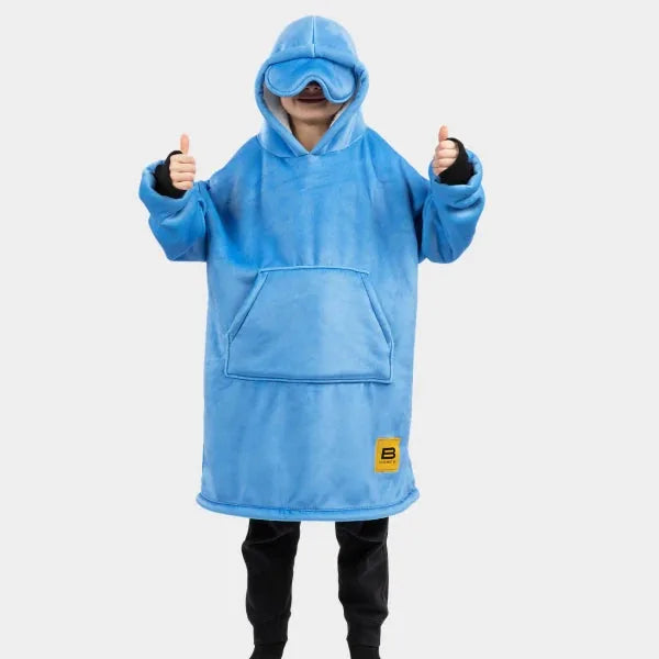 Big Blanket Hideout Hoodie™ Kids — Ocean Blue