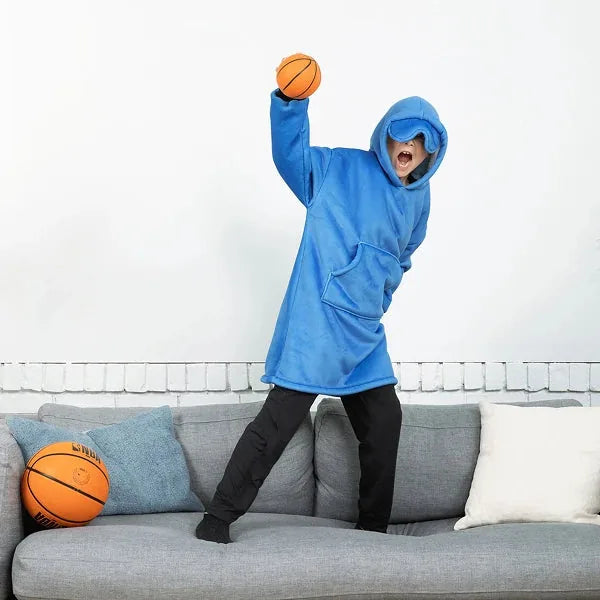 Big Blanket Hideout Hoodie™ Kids — Ocean Blue