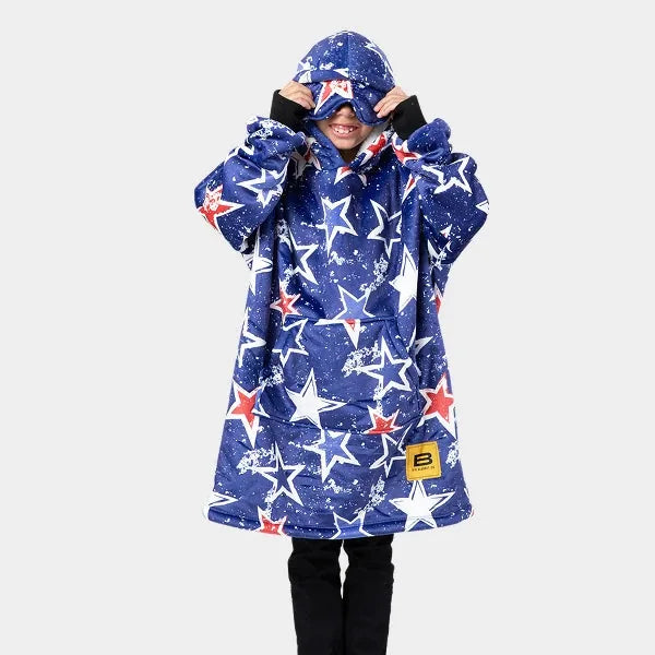Big Blanket Hideout Hoodie™ Kids — Sherpa-lined fleece