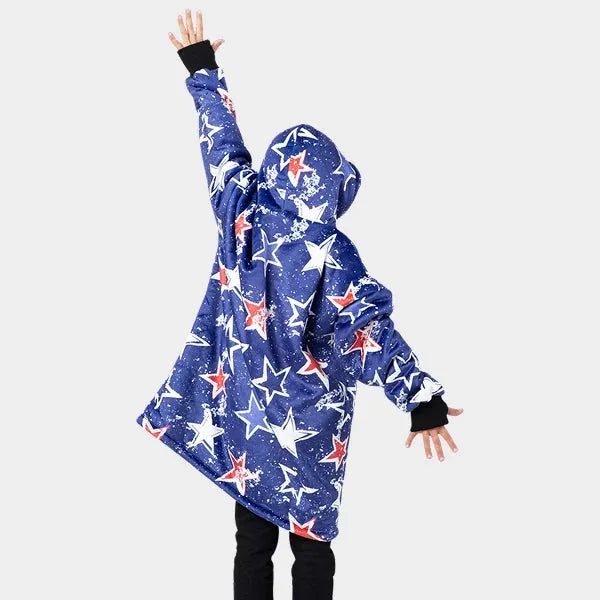 Big Blanket Hideout Hoodie™ Kids — Sherpa-lined fleece