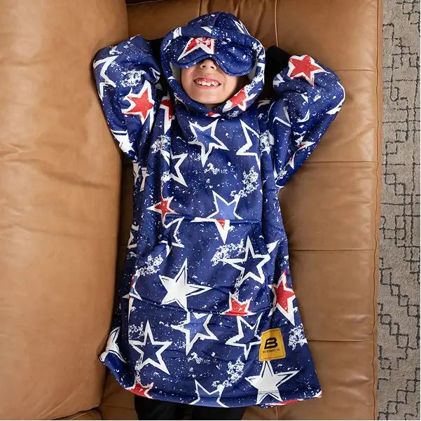 Big Blanket Hideout Hoodie™ Kids — Sherpa-lined fleece