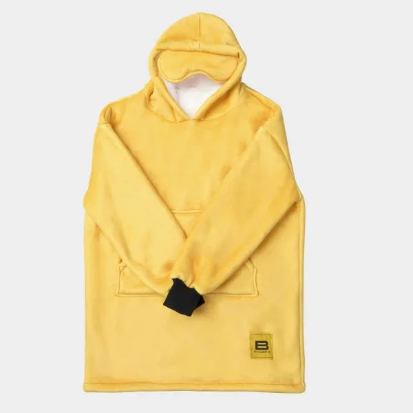 Big Blanket Hideout Hoodie™ Kids — Sherpa-lined fleece in Sunbeam