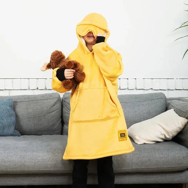 Big Blanket Hideout Hoodie™ Kids — Sherpa-lined fleece