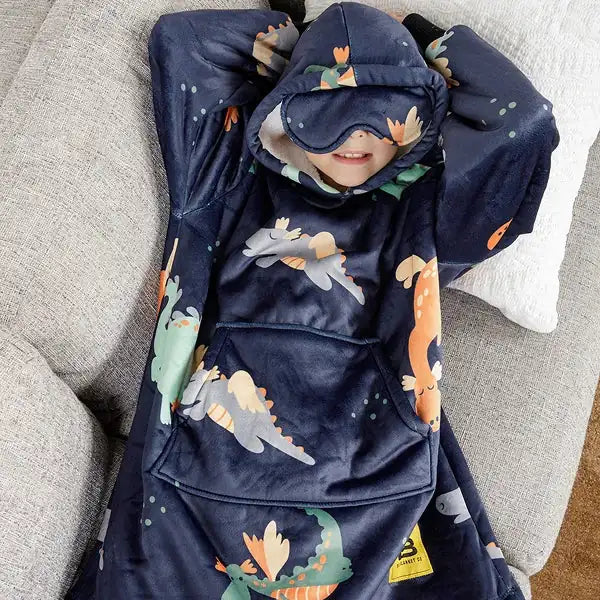 Big Blanket Hideout Hoodie™ Kids — Dragons