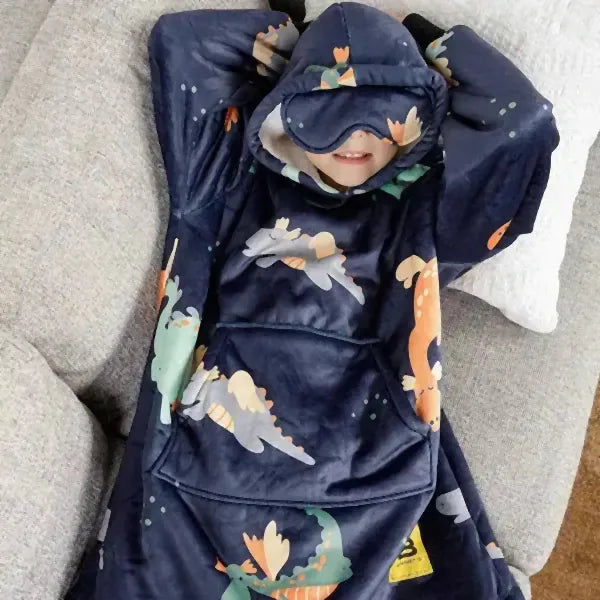 Big Blanket Hideout Hoodie™ Kids — Sherpa-lined fleece