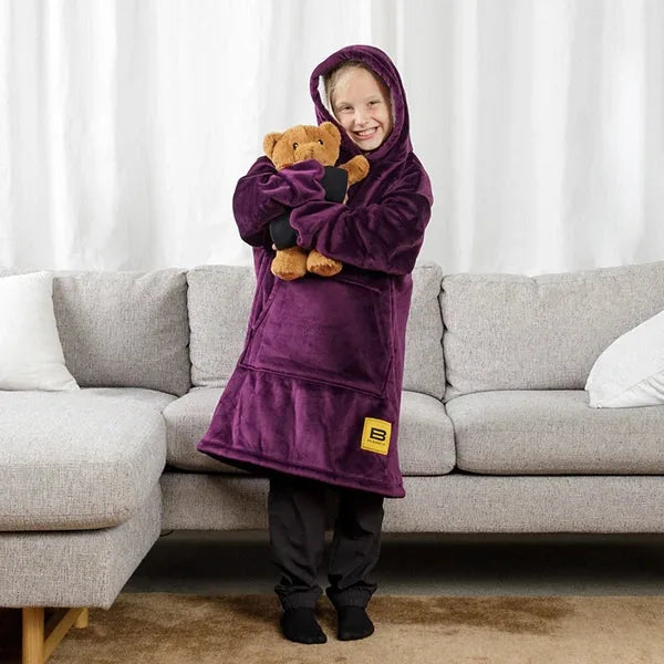 Big Blanket Hideout Hoodie™ Kids — Plum