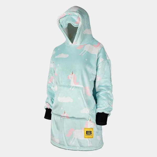Big Blanket Hideout Hoodie™ Kids — Unicorns