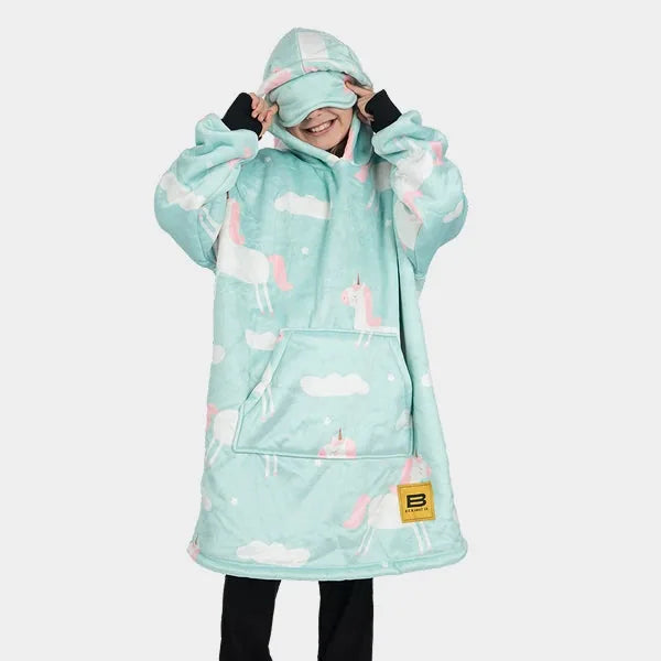 Big Blanket Hideout Hoodie™ Kids — Unicorns