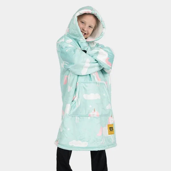 Big Blanket Hideout Hoodie™ Kids — Sherpa-lined fleece