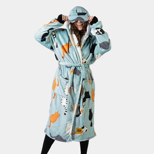 Big Blanket Hideout Robe™ — Sherpa-lined fleece
