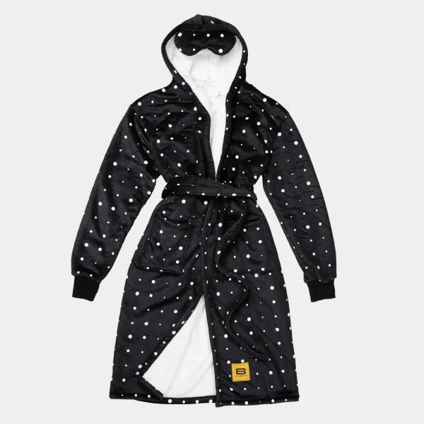 Big Blanket Hideout Robe™ — Sherpa-lined fleece in Dots