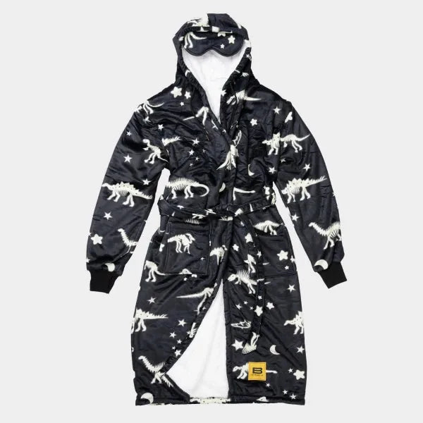 Big Blanket Hideout Robe™ — Sherpa-lined fleece in Fossil Hunt