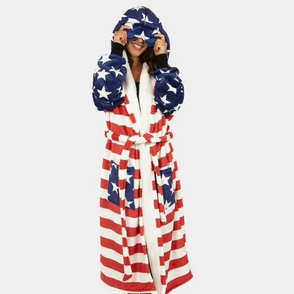 Big Blanket Hideout Robe™ — Sherpa-lined fleece