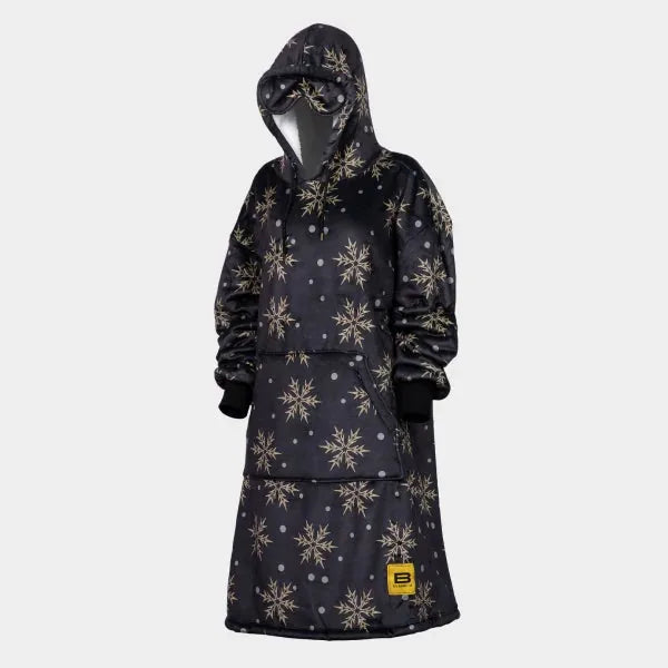 Big Blanket Hideout Hoodie™ — Sherpa-lined fleece in Midnight Flurry