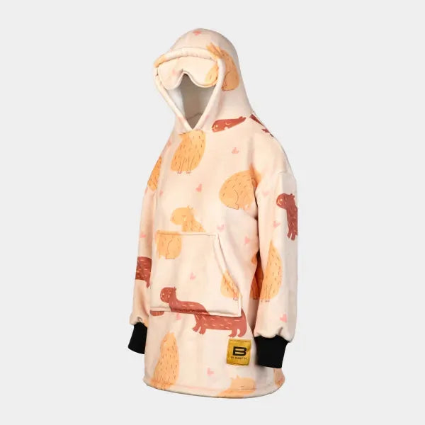 Big Blanket Hideout Hoodie™ Kids — Capybara Cutie
