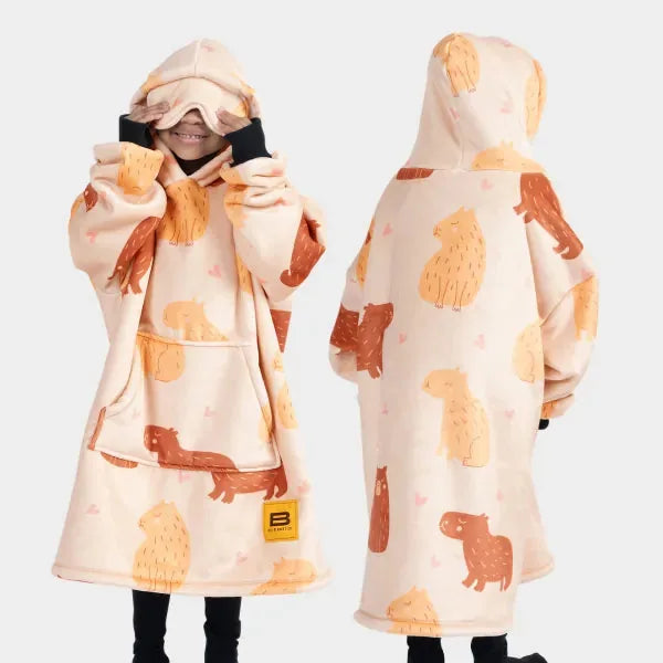 Big Blanket Hideout Hoodie™ Kids — Sherpa-lined fleece