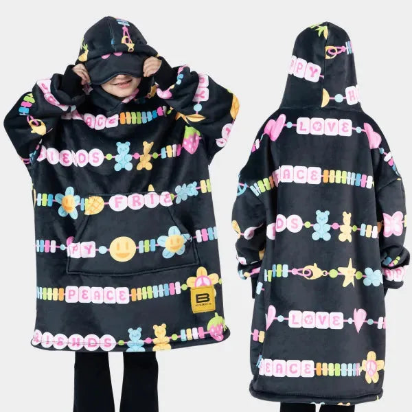 Big Blanket Hideout Hoodie™ Kids — Sherpa-lined fleece