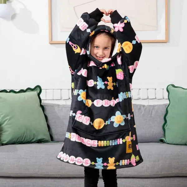Big Blanket Hideout Hoodie™ Kids — Sherpa-lined fleece