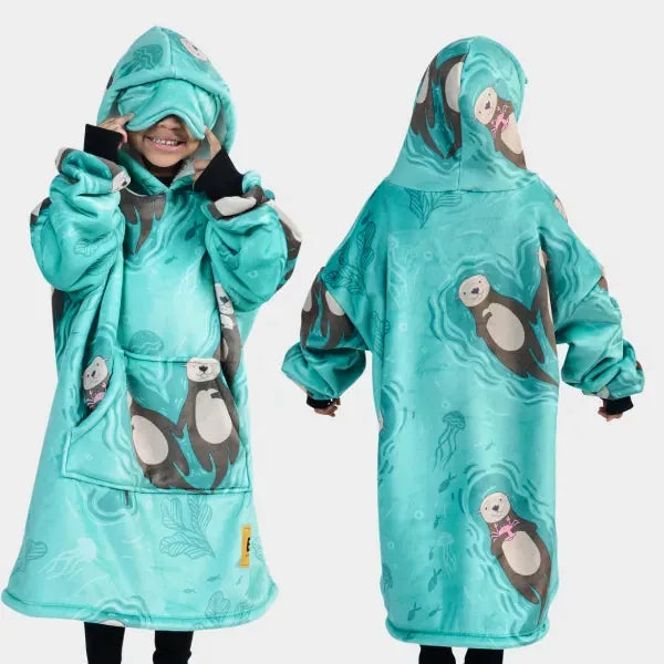 Big Blanket Hideout Hoodie™ Kids — Sherpa-lined fleece