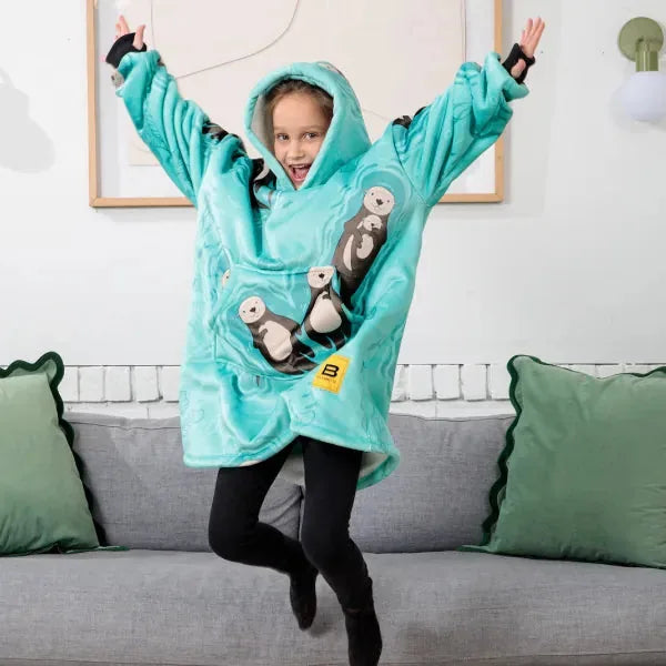 Big Blanket Hideout Hoodie™ Kids — Sherpa-lined fleece