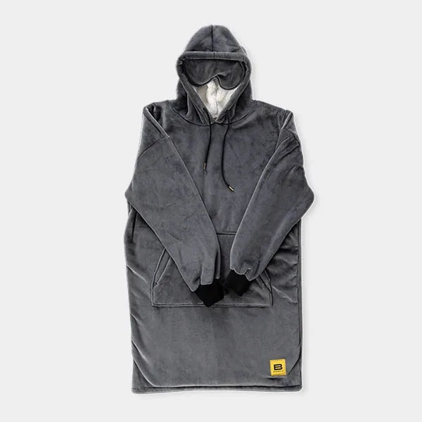 Big Blanket Hideout Hoodie™ — Sherpa-lined fleece in Smoke