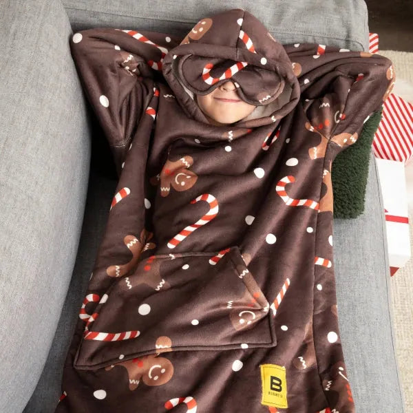 Big Blanket Hideout Hoodie™ Kids — Sherpa-lined fleece