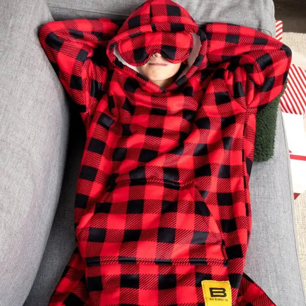 Big Blanket Hideout Hoodie™ Kids — Sherpa-lined fleece